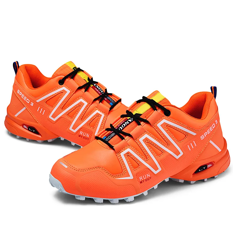 

2022 Hot Sale New Arrival Classics Style Men Hiking Shoes Lace Up Men Sport Shoes Outdoor Jogging Trekking Sneakers, Black;green;orange