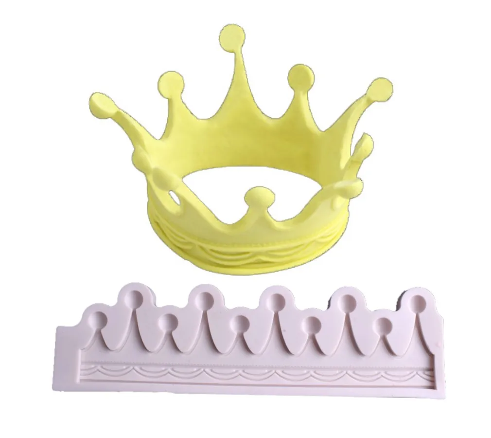 

3D Crowns crystal crown tiara epoxy resin molds Fondant Cake Decoration Moulds Chocolate Soap cake tools, Pink or grey