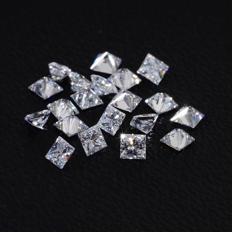 

Princess Cut Loose Stone HPHT Square Shape Lab Made Synthetic Diamond