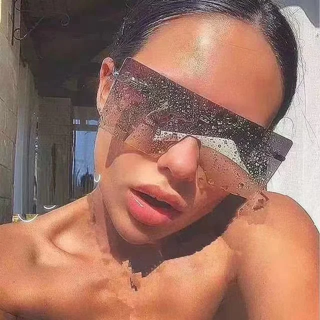 

Trusvive Dropshipping Shades Sunglasses 2021 Square Rimless Fashion Sunglasses Newest 2021
