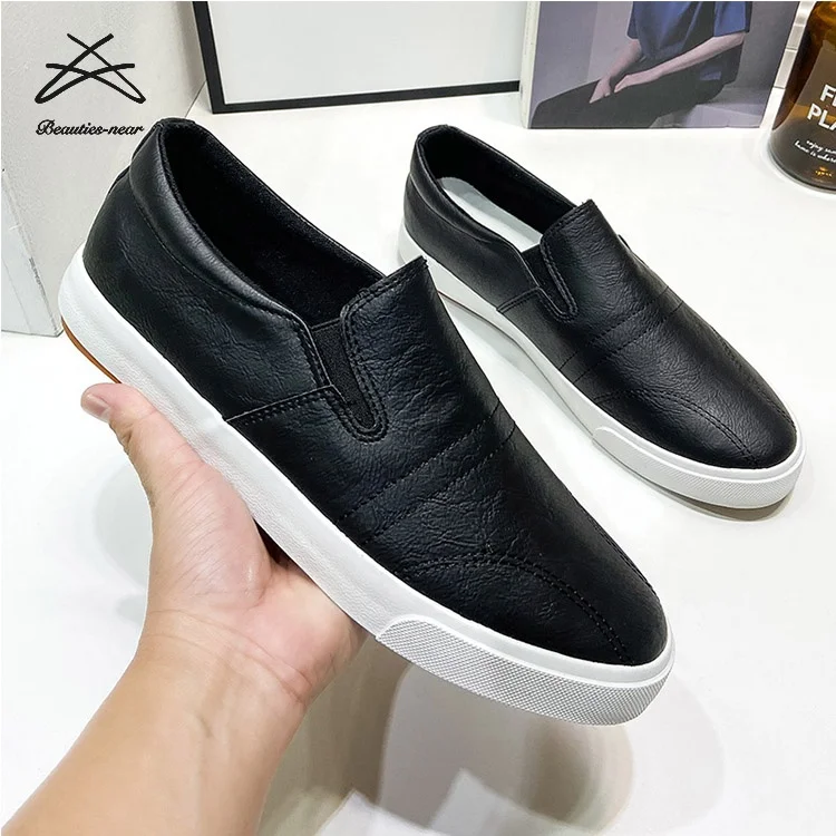 

2021 Wholesale Factory Big Size Men's Loafers Cheap spring casual outsole slip on shoes for men, Black,white,khaki