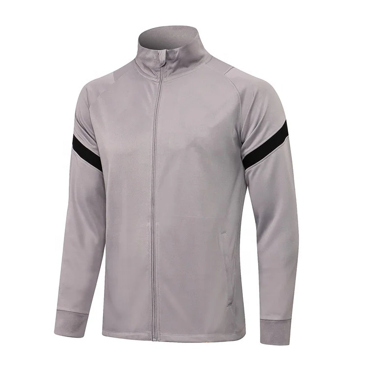 

2021 New Season Club Training Jacket Plain Adult Soccer Jacket Thailand, Any colors can be made