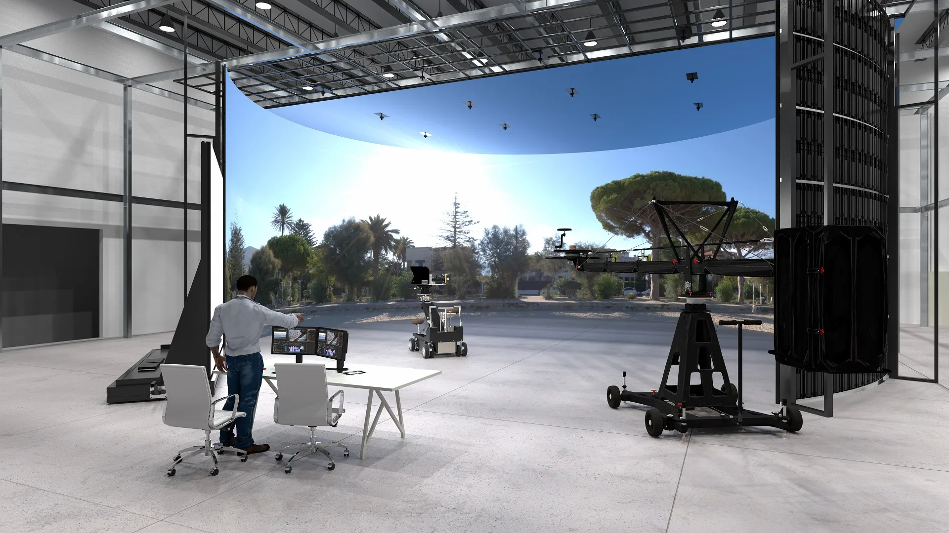 3d Immersive Environment Display Screen Studio Project Filming Solution