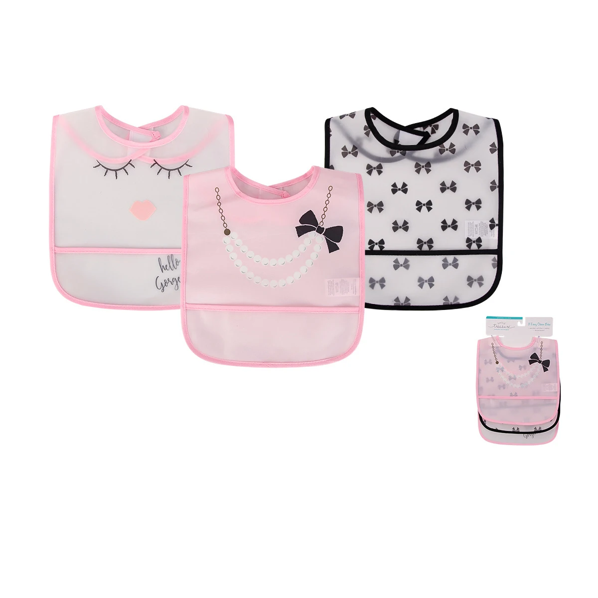 

PEVA 3 pcs Baby Pinafore Gift Set for Boys and Girls