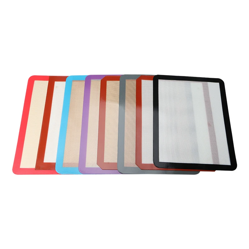 

black edge puff Baking Mat silicone baking mat set cookies baking mat, Custom color