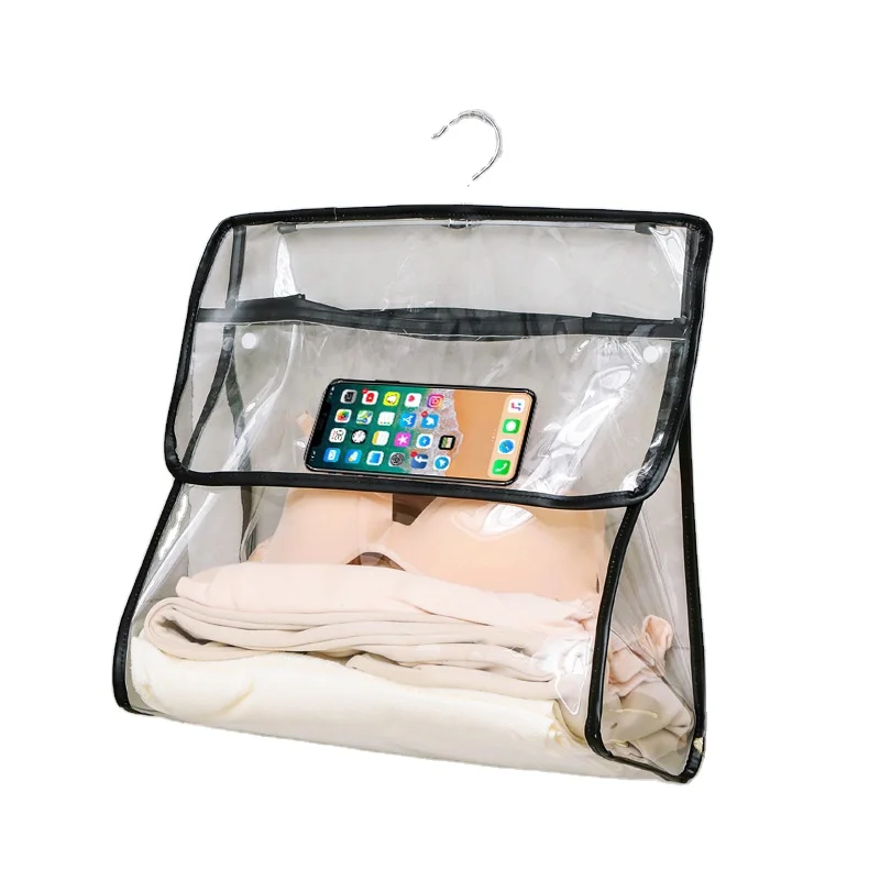 

TPU Clear Blanket Storage Bag Waterproof Toiletry Organizer Wall Hanging Bathroom Wash Bag, As pictures/custom made