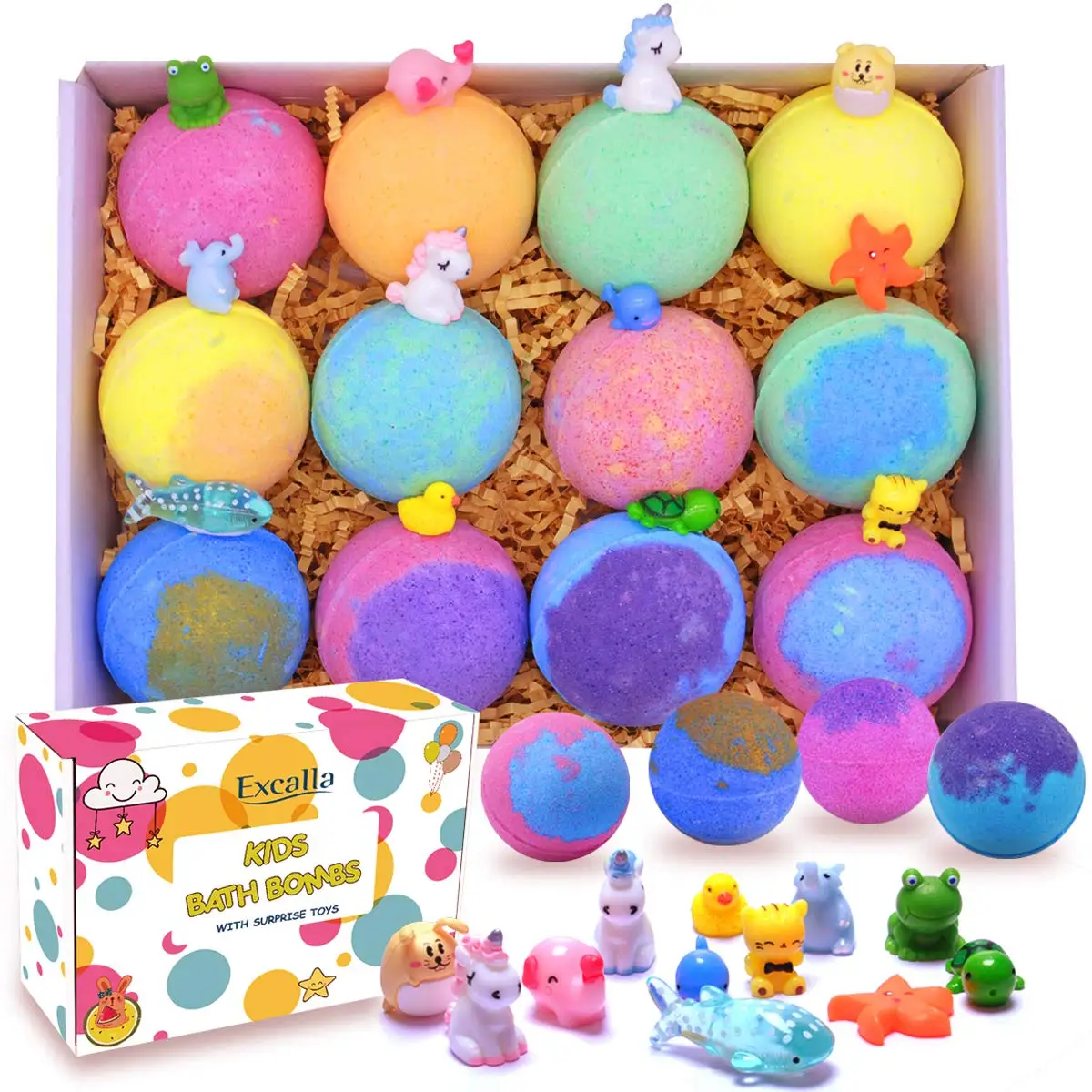 

Rainbow bomb bath fizzies All Natural Ingredients Bath salt OEM/ODM Amazonas hot sale, Custom color