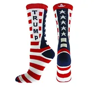 

2020 American election cotton stripe free size maga donald trump socks for men