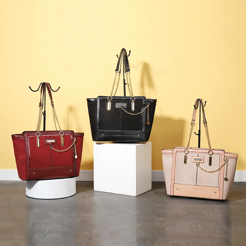 

HEC 2021 Wholesale Products China Handbags Manufacturer Lady Fashion handbag and Purse Wallet Set for Woman