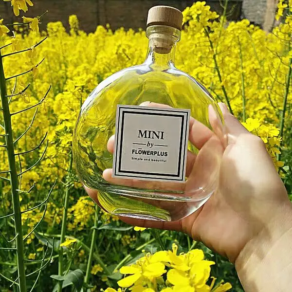 European Quality Custom Empty Mini Glass Liquor Bottle