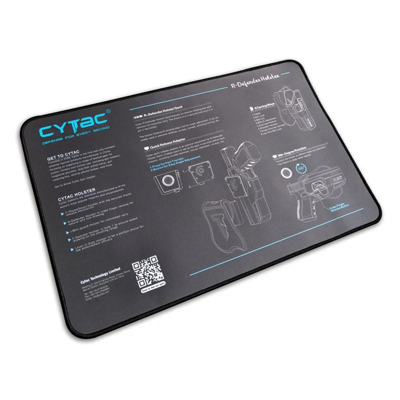

Cytac gun cleaning mat maintenance Mat gun cleaning pad, Black