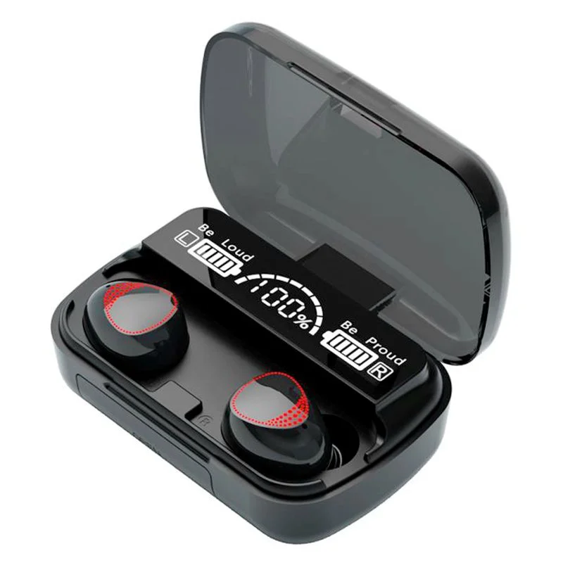 

True Wireless Earbuds M10 Touch Control Waterproof 9D Stereo Sport Gaming Headset TWS 5.1 Headphone with LED Display Power Bank