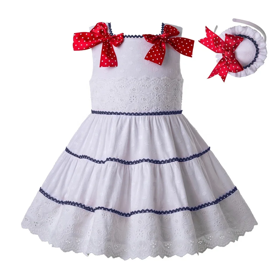 

Pettigirl White Dress With Red Bow Kids Fashion Clothes Baby Boutiques Online
