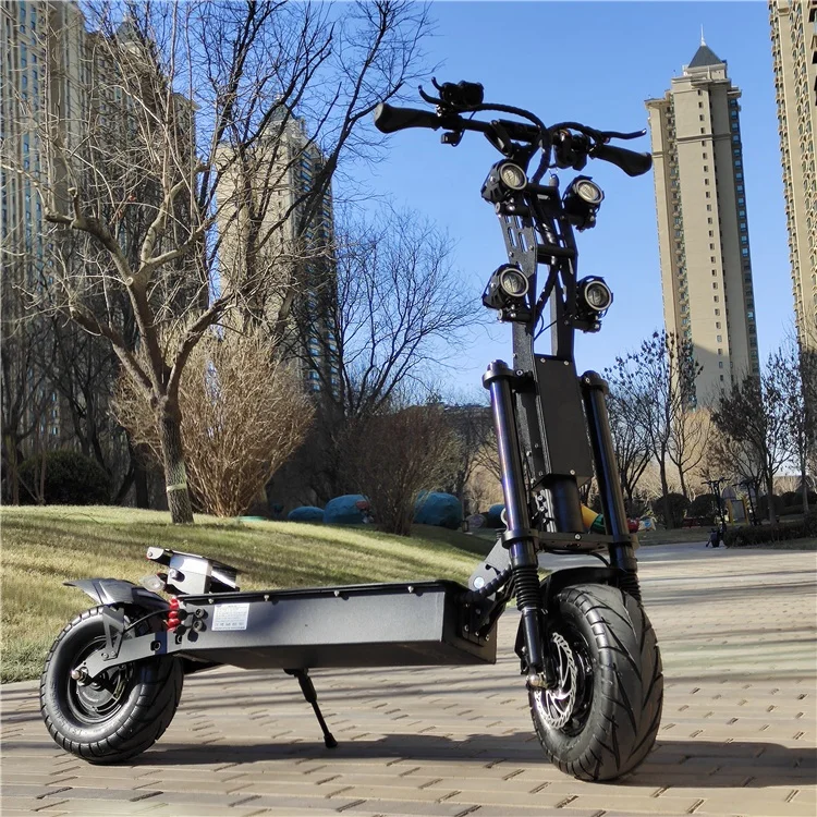 

REALMAX ST-13 8000W 10000W high performance powerful dual motor electric scooters with Change Color Light, Black