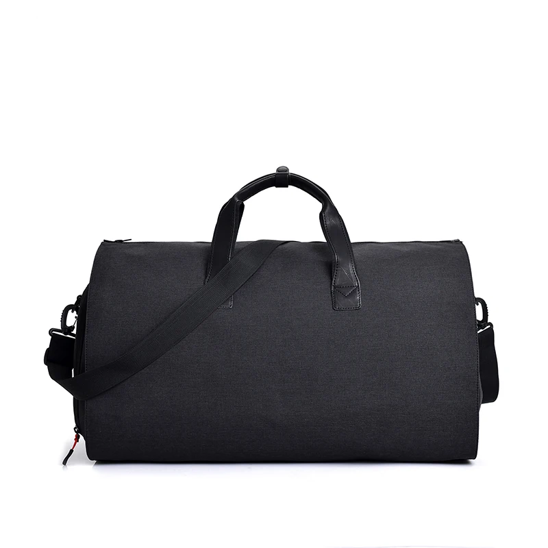 

Outdoor multifunctional waterproof weekend duffel bag suit travel business suit bag for men, Black gray