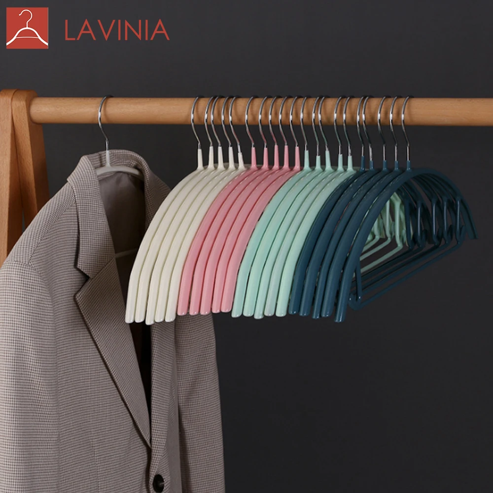 

PVC coated non slip metal clothes hanger, Pink, white,black,gold