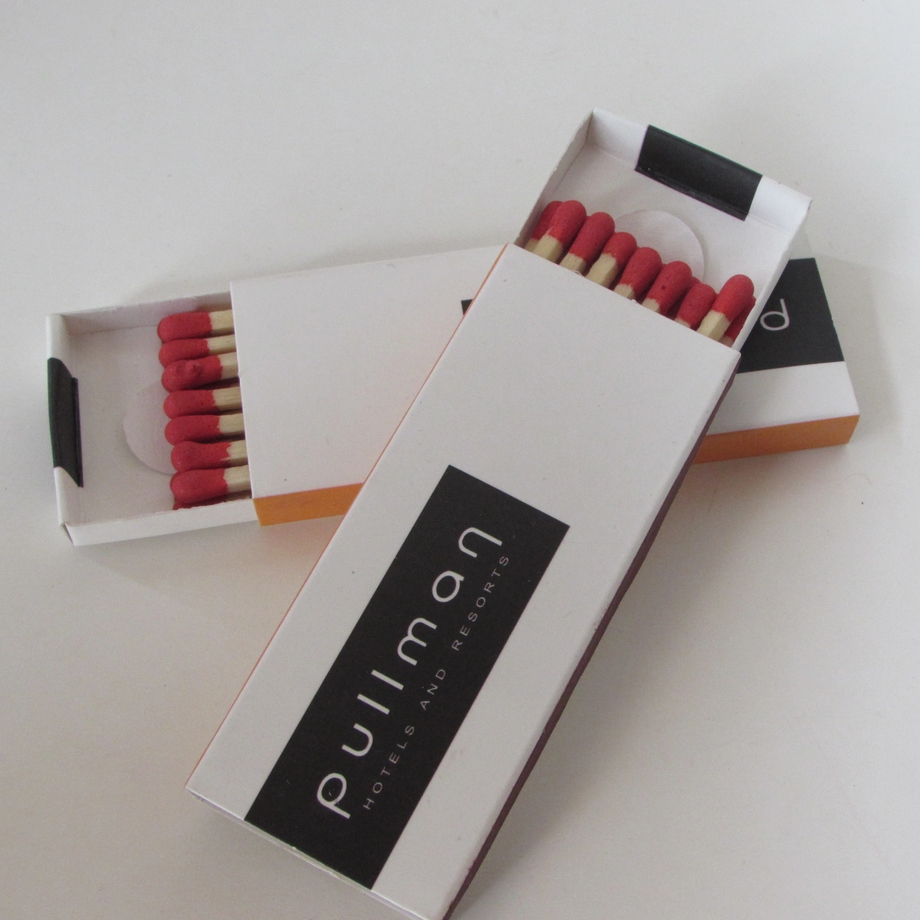 

colored tip wooden stick matches 80B custom match box
