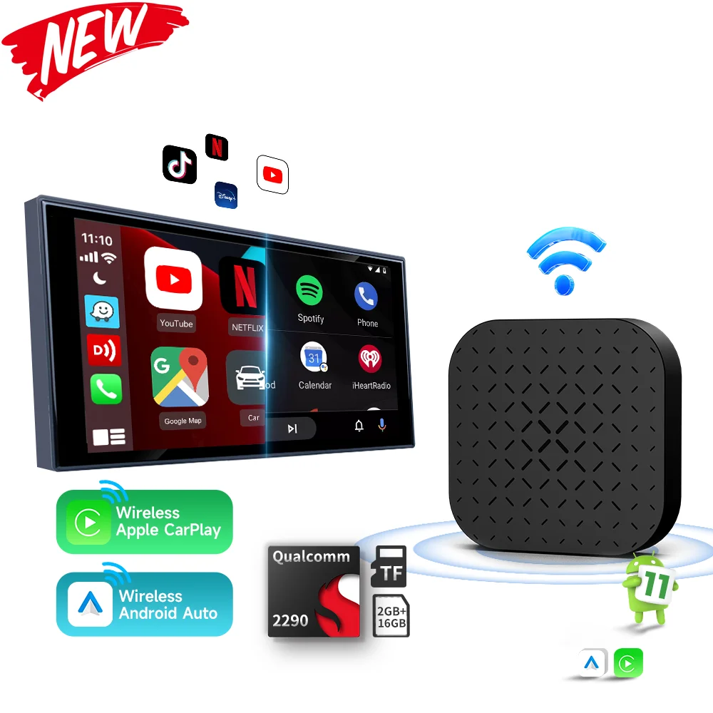 

Carlinkit Magic Box Carplay Multimedia Boxes Wireless Android Auto portable Car play Quick Connect Streaming for apple carplay