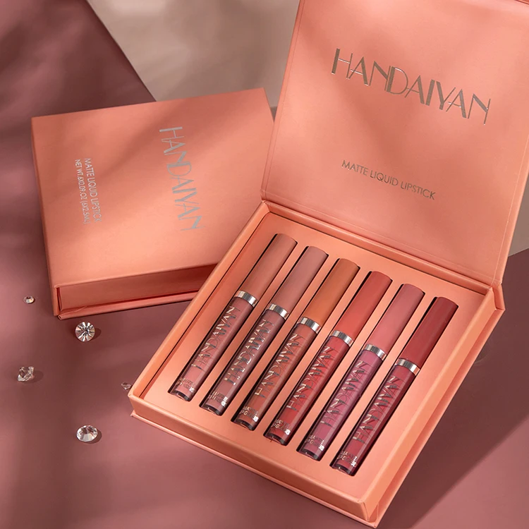 

custom logo tube 24 hour velvet pink lip gloss matte