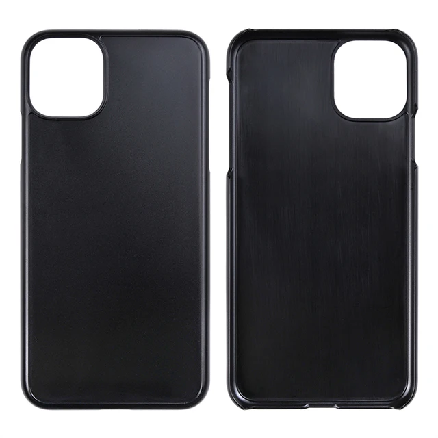 

For iPhone11 6.1 inch single bottom pc phone case with groove pc hard cell phone case pc, Black
