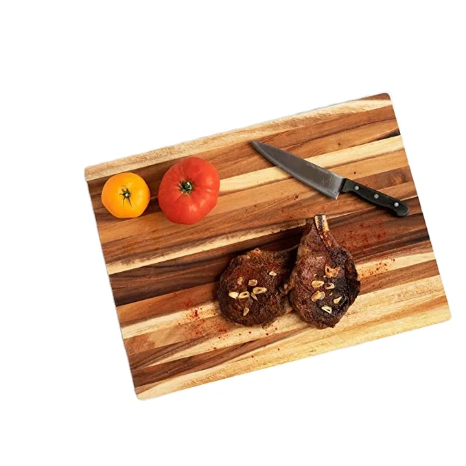 

NERO Acacia Large Wood Cutting Board, 17x12 Inch Premium Grade Reversible Hardwood for Kitchens, Natural