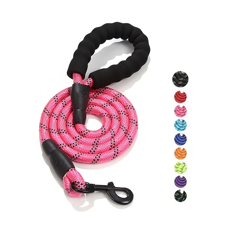 

Economic Pet Accessories Nylon Braided Leash For Dogs Nylon Pet Leash Nylon Rope Dog Cat Leashes, Multi-colors