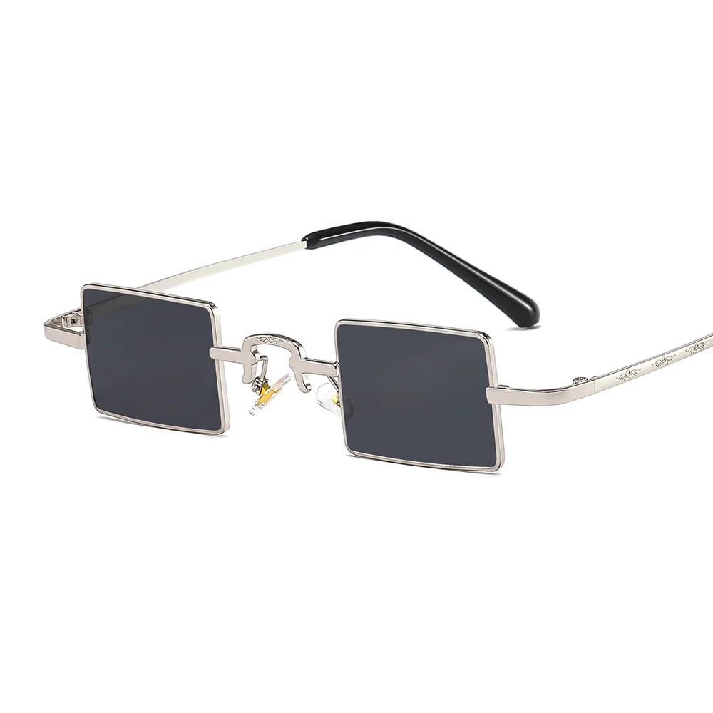 

Metal square new Punk style small frame sunglasses fashion men and women modern personality sunglasses, Mix color or custom colors