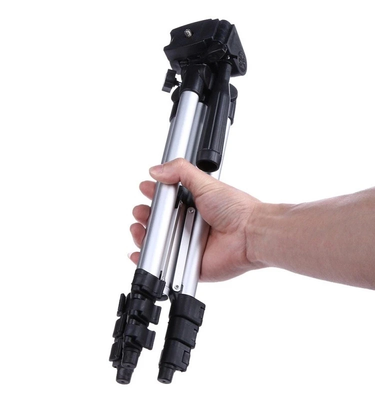42 pouces Pliable En Aluminium Mobile Téléphone Trépied 3110 pour Appareil Photo Numérique Anneau Lumière Projecteur