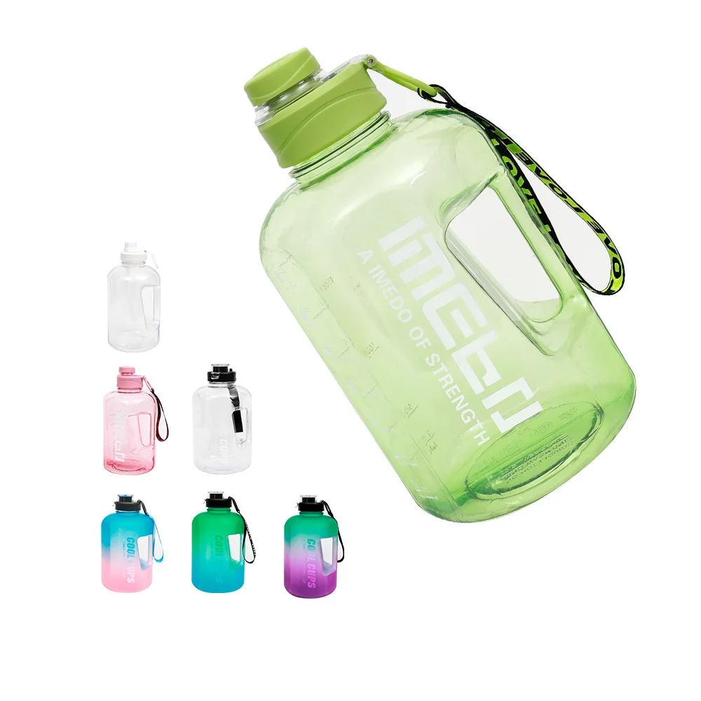 

In Stock Free Sample Half 1 Gallon Motivational Gallon Water Bottles With Custom Logo