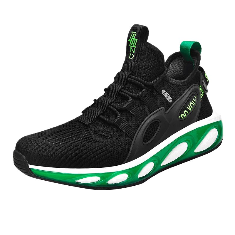 

2021 New Style Fashion Sports Running Shoes Men Summer lightweight zapatillas hombre casual sports breathable men's shoes, White black beige