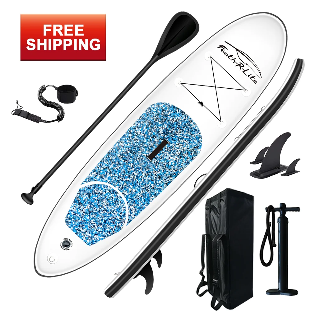 

FUNWATER Free shipping Paddleboard inflatable sup paddle board inflatable surfboard soft inflatable stand up paddle sup board, Blue