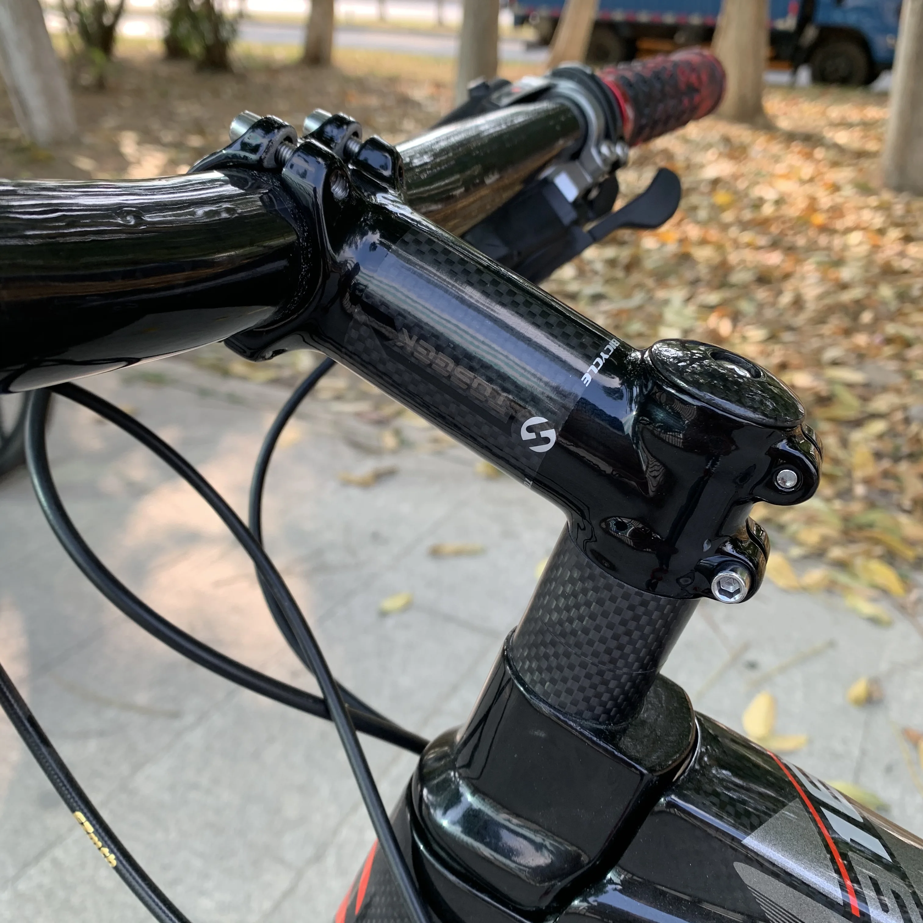 

Toseek gravel road bike stem mountain 28.6 31.8mm cycle suspension stems black matt/gloss bicycle bike stem mtb, Red