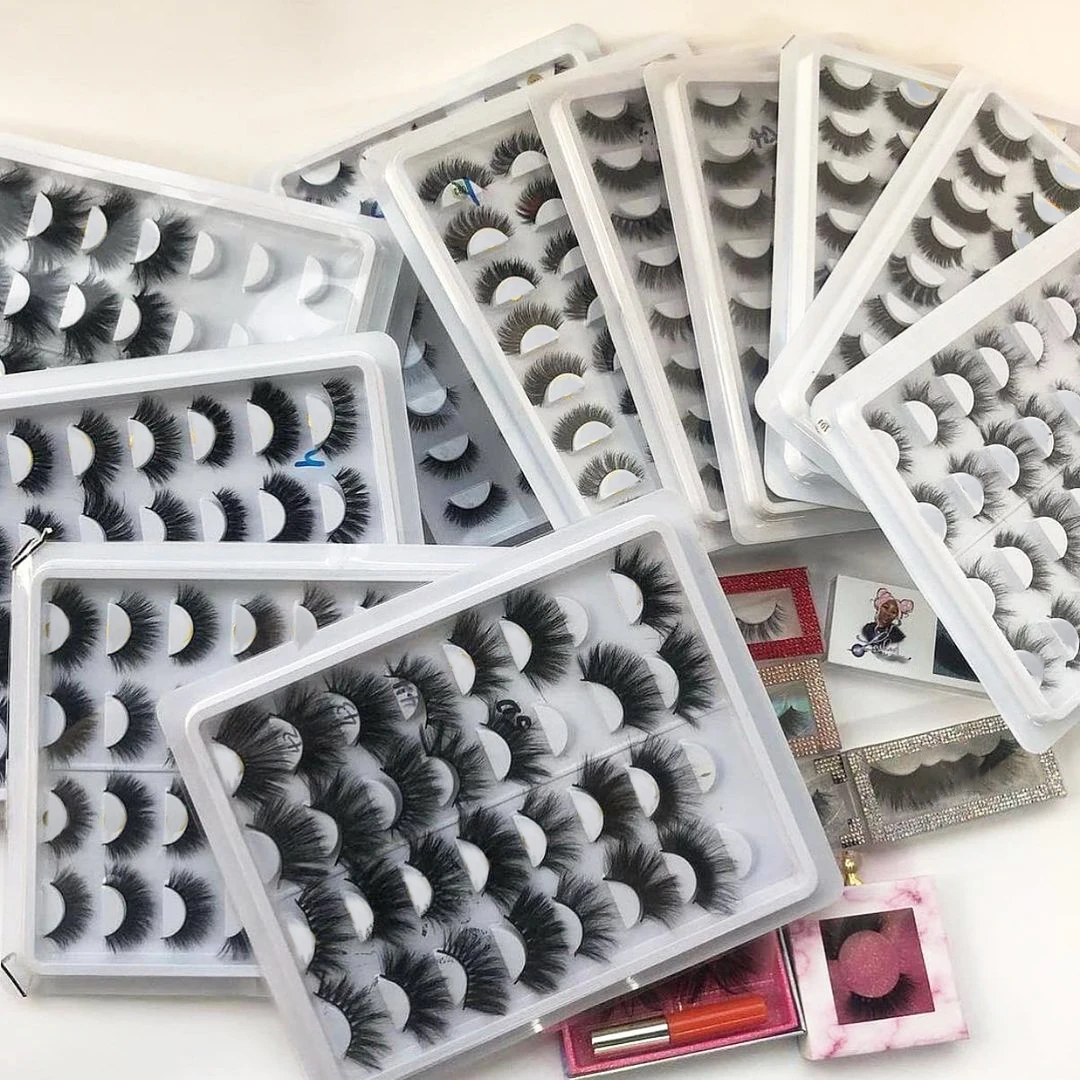 

New in stock 25mm mink lashes wholesale false lashes 25mm mink 5d lashes, Natural black