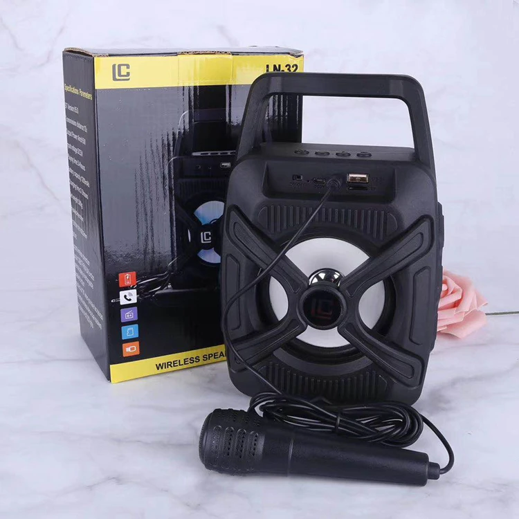 

LN32 Pure Bass Sound Family KTV 2-in-1 Portable Karaoke Wireless Speaker With Microphone