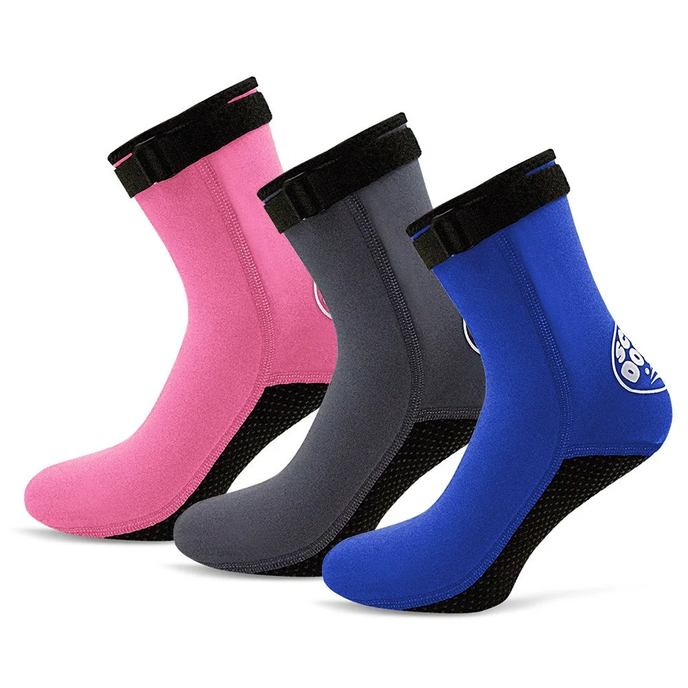 

3mm Diving Swimming Neoprene Anti-slip Shoes Beach Socks, Picture