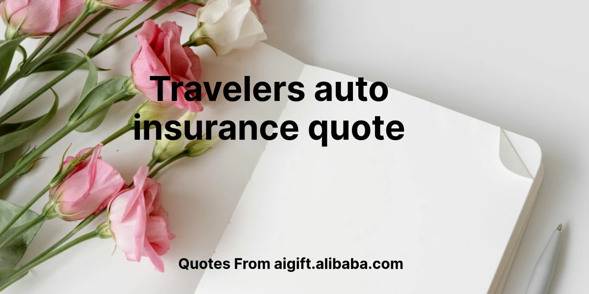 travelers auto insurance quote