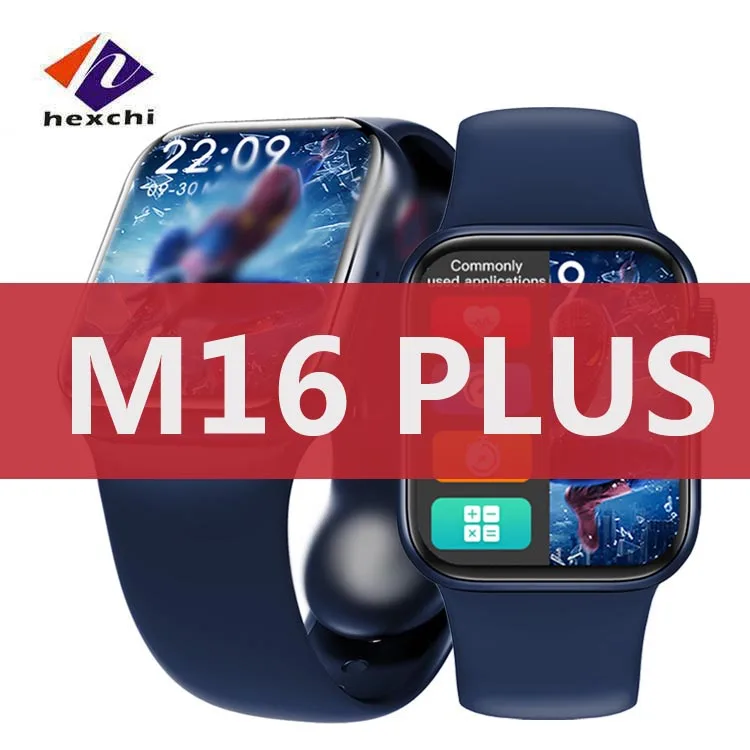 

M16 Plus Smart Watch 6 2021 m16plus smart watch phone fitness tracker wristwatch for android M16 M16+ smart watch Series 6