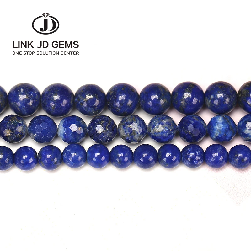 

2/3/4/6/8/10/12mm 1/3/5/7A Quality Afghanistan Round Faceted Frost Matte Natural Lapis Lazuli Round Loose Lazurite Bead for Jewe