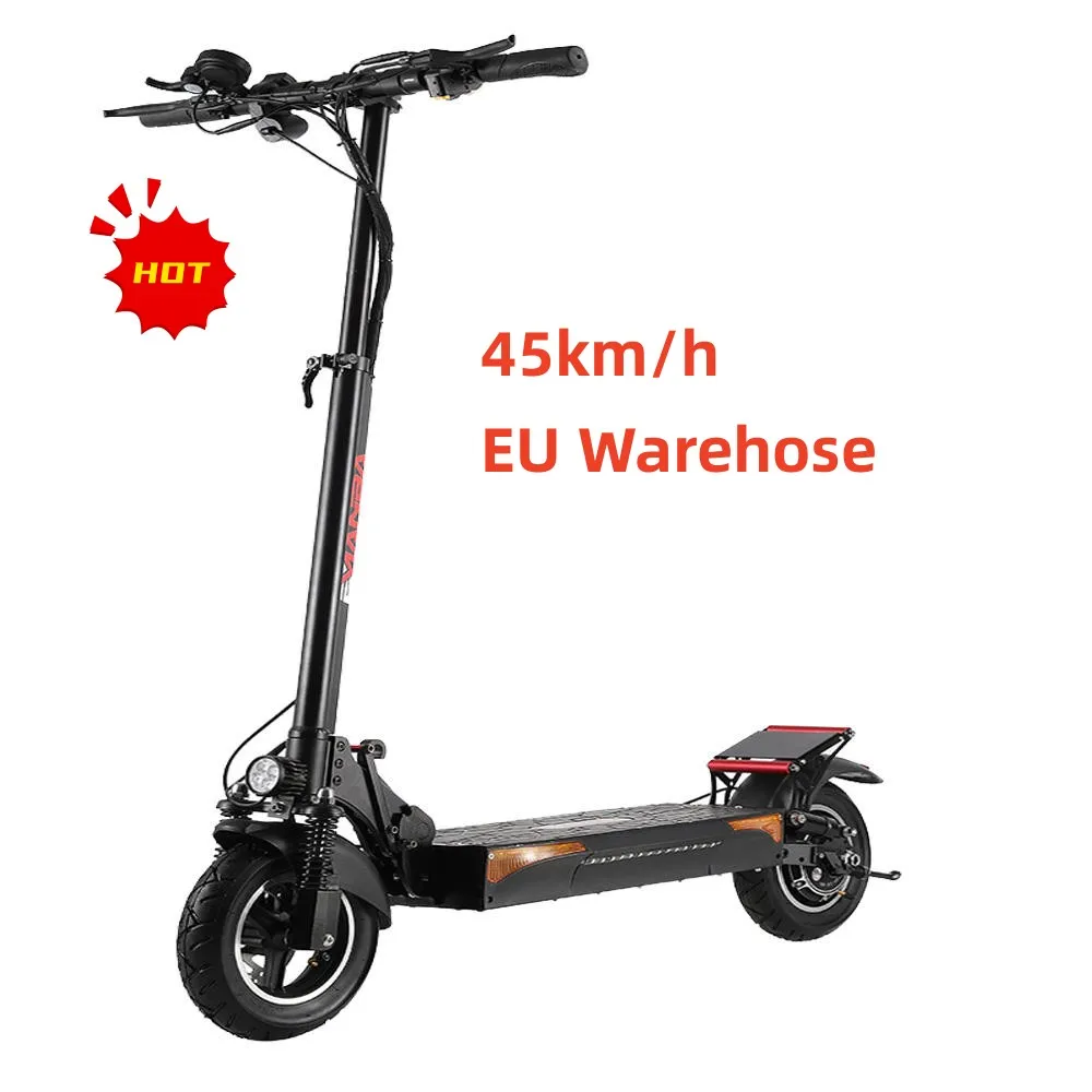 

EU STOCK free shipping new off-road 10inch folding adult 45km/h powerful e scooter abe 500w for adult