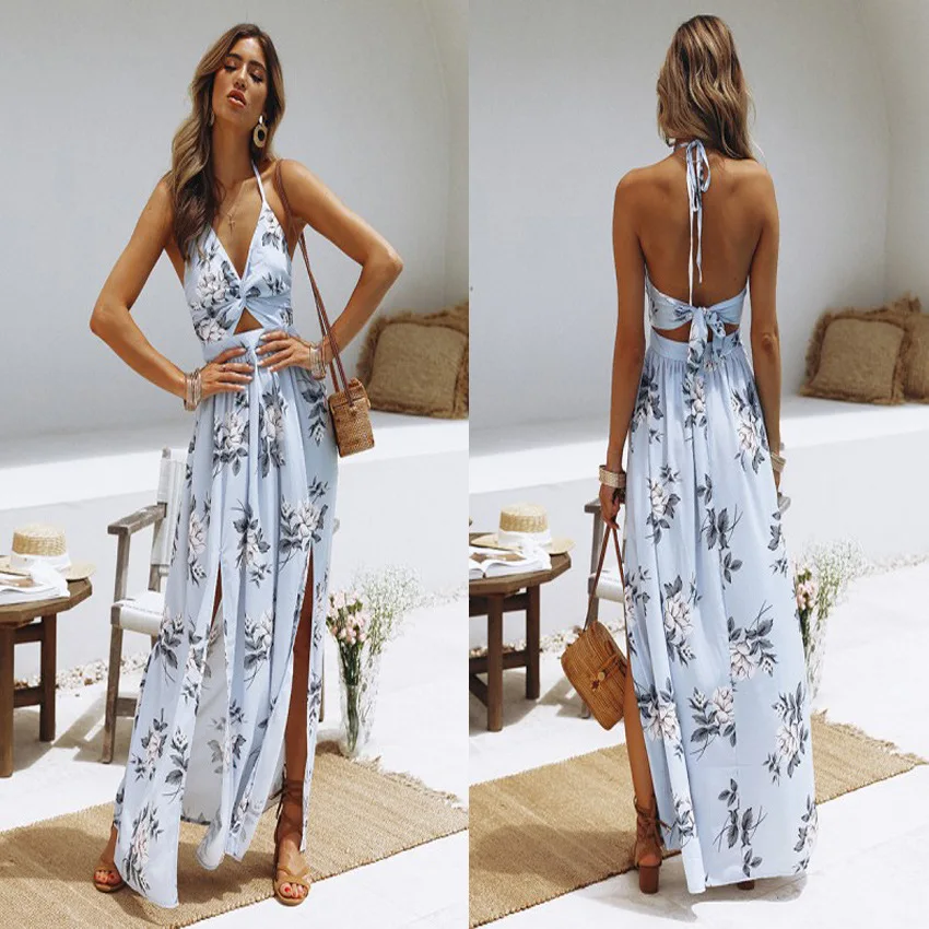 

2022 Sexy Plus Size Cover ups Bathing Dress Kaftan Boho Banho Beachwear Women Beach Maxi Dresses