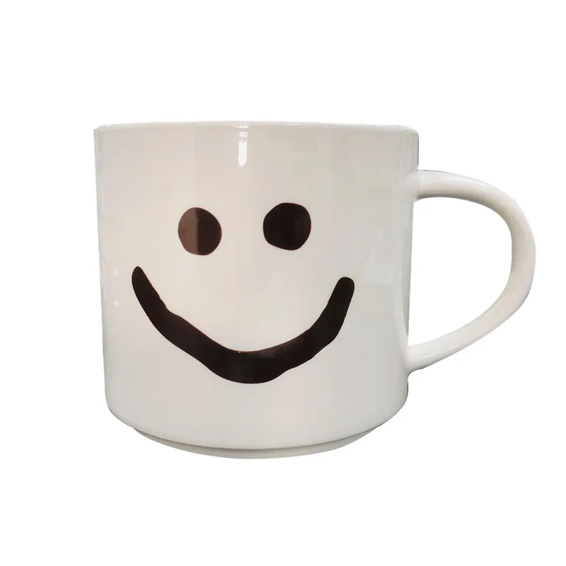 

New product minimalist korea couple milk cup wholesale custom LOGO ceramic porcelain mugs, As picture