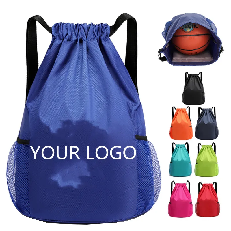

Hot Sale Customized Logo Size Gym Backpack Polyester Nylon Drawstring Backpack Bag Sports Waterproof Pocket, Yellow/gray/red/green/blue/black/orange/datk blue/rose red/light blue