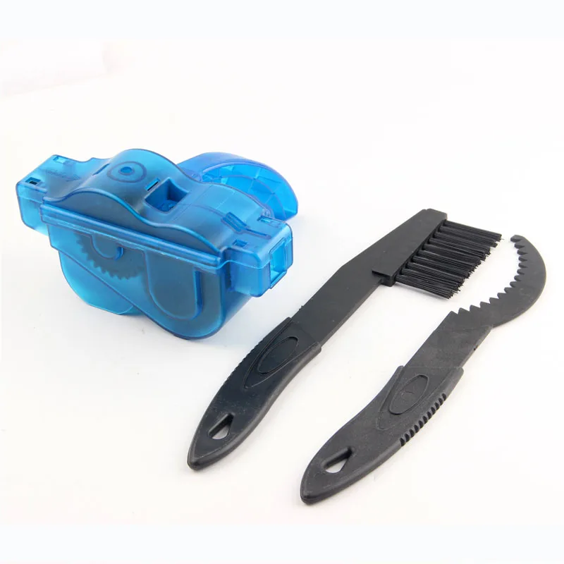 

3 PCS Bike Chain Cleaner Clean Machine Brushes Cycling Cleaning Kit Bicycle Brush, Blue