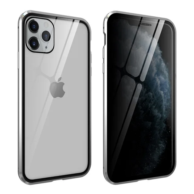 2019 New Arrivals Full 360 Privacy Anti-Peep Magnetic Phone Case for iPhone 11 Pro Case