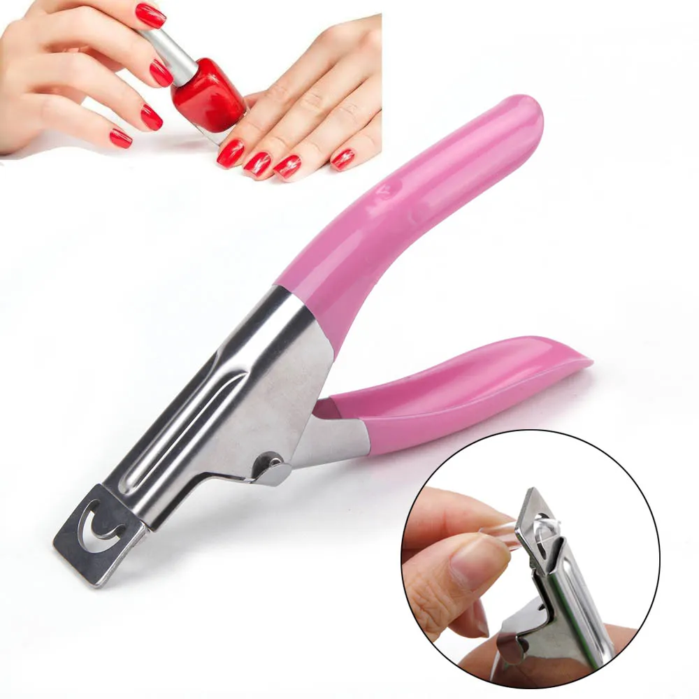 

1pcs Nail Clippers Straight Edge Acrylic Nail Clipper Tips Manicure Cutter Guillotine Cut False Nails, Full