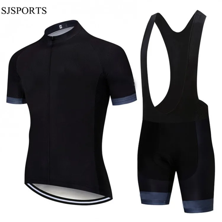 
Custom jersey cycling team cycling shirt and bibshort set short sleeve black cycling jersey mens  (62241652901)