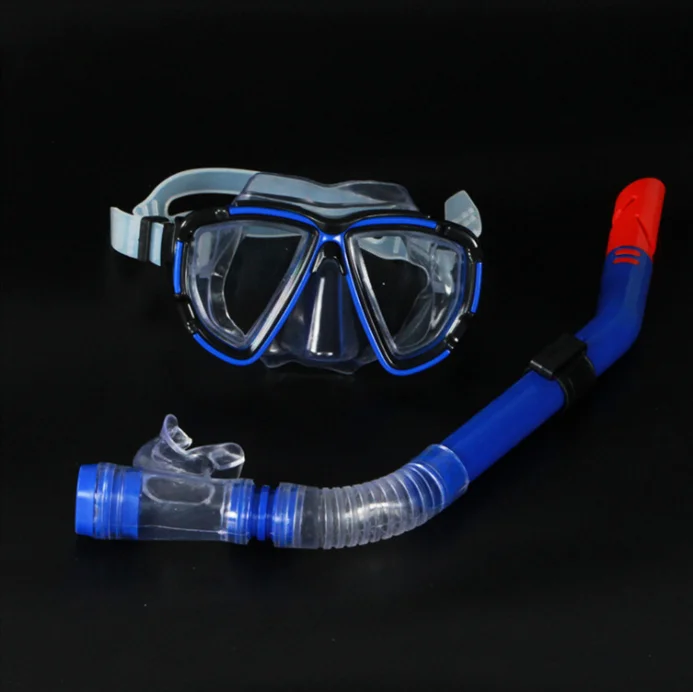 

New designpopular semi-dry snorkeling swimming set Anti-fog goggles breathing tube