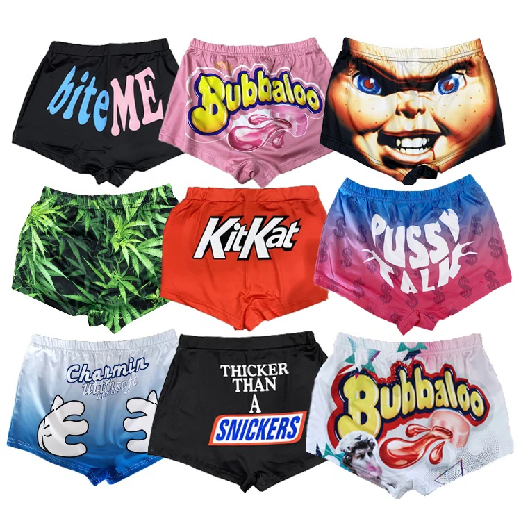 

Wholesale custom women's summer snack biker shorts