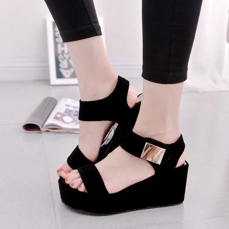 

2021 New Casual Heel Flat Bottom PU sole of sandal korean sandals for women