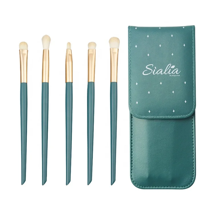

Ready to Ship Sialia 5PCS Eye Makeup Brush Set Professional Cosmetic Makeup Brush Set JZG Factory Maquillaje Stock, As picture or any pantone color